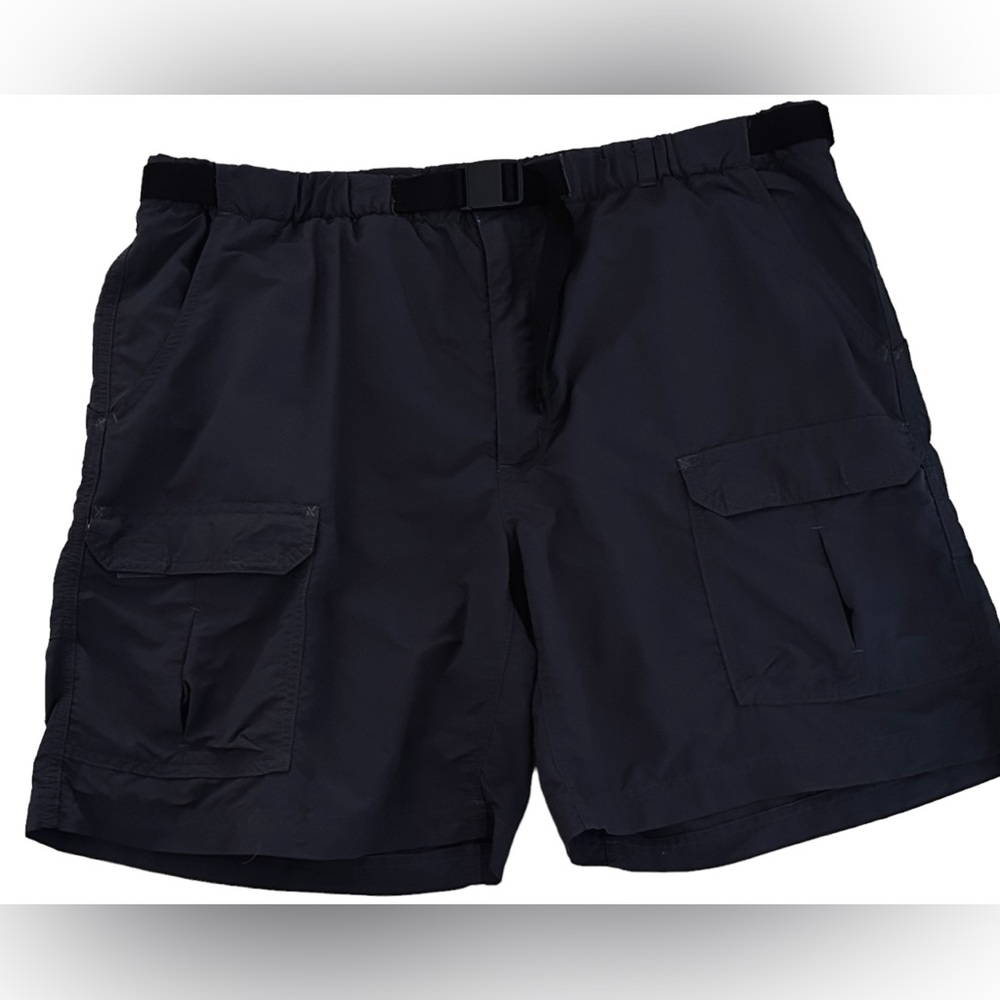 Royal Robbins Cargo Hiking Shorts Mens Buckle Vented Quick‎ Dry Navy Blue XL